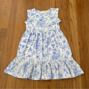 Charter Club Floral with Eyelet Ruffles Girls Dress